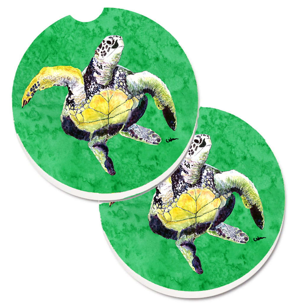 Turtle Set of 2 Cup Holder Car Coaster