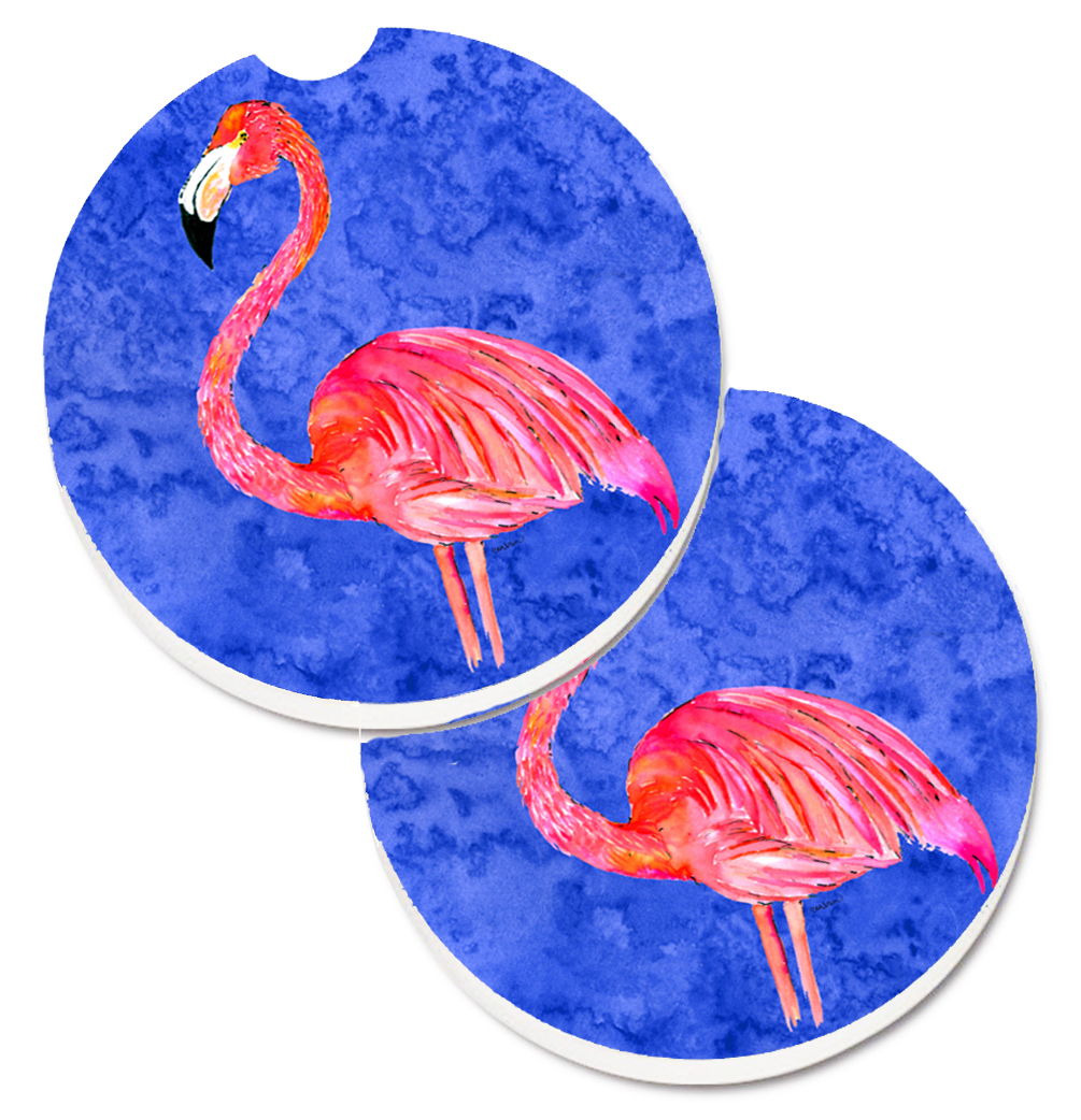 8685CARC Flamingo Set of 2 Cup Holder Car Coaster