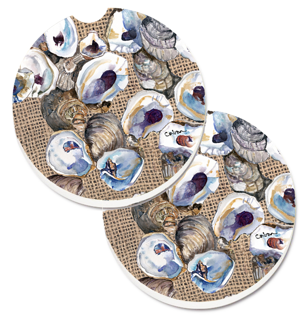 Oyster Set of 2 Cup Holder Car Coaster