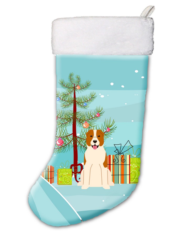 Merry Christmas Tree Central Asian Shepherd Dog Christmas Stocking
