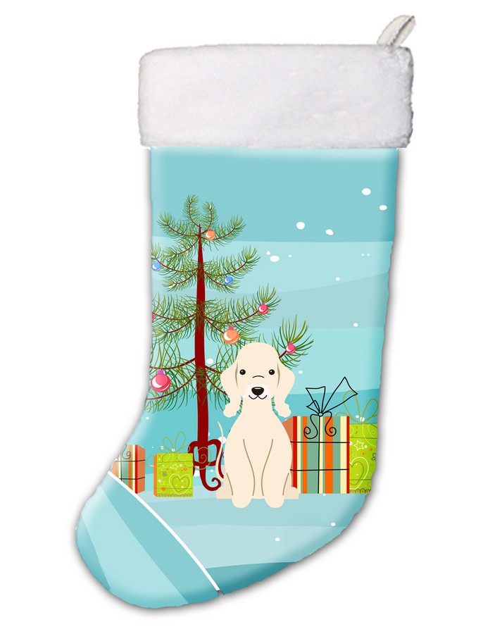 Merry Christmas Tree Bedlington Terrier Sandy Christmas Stocking