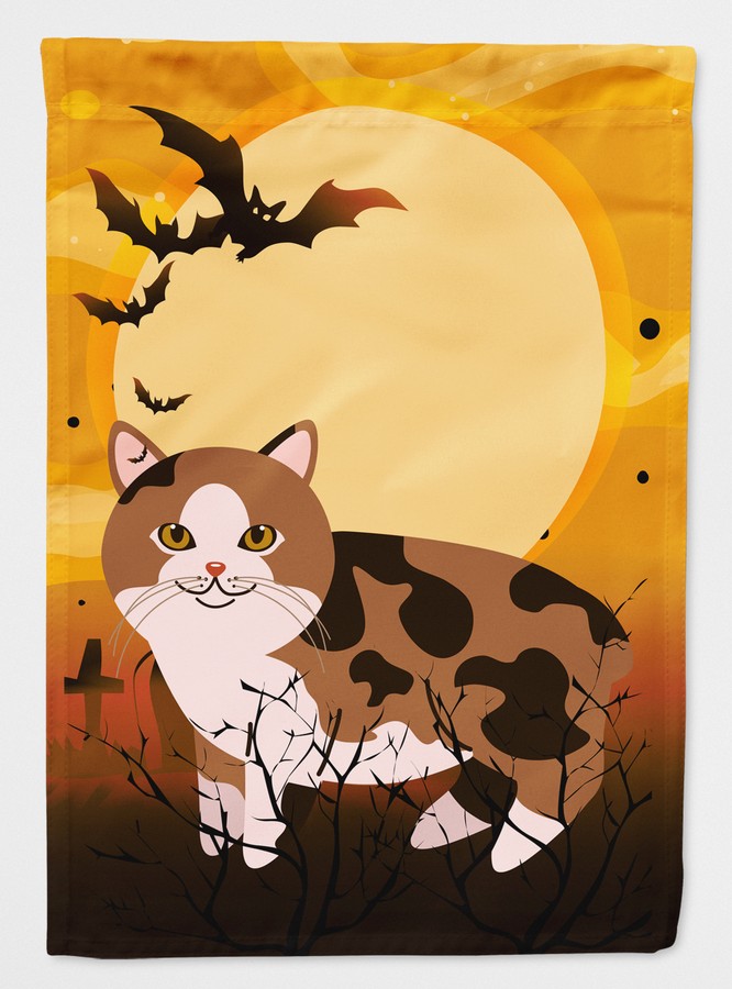 Halloween Manx Cat Flag Garden Size