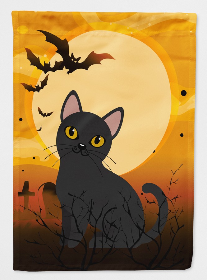 Halloween Bombay Cat Flag Canvas House Size