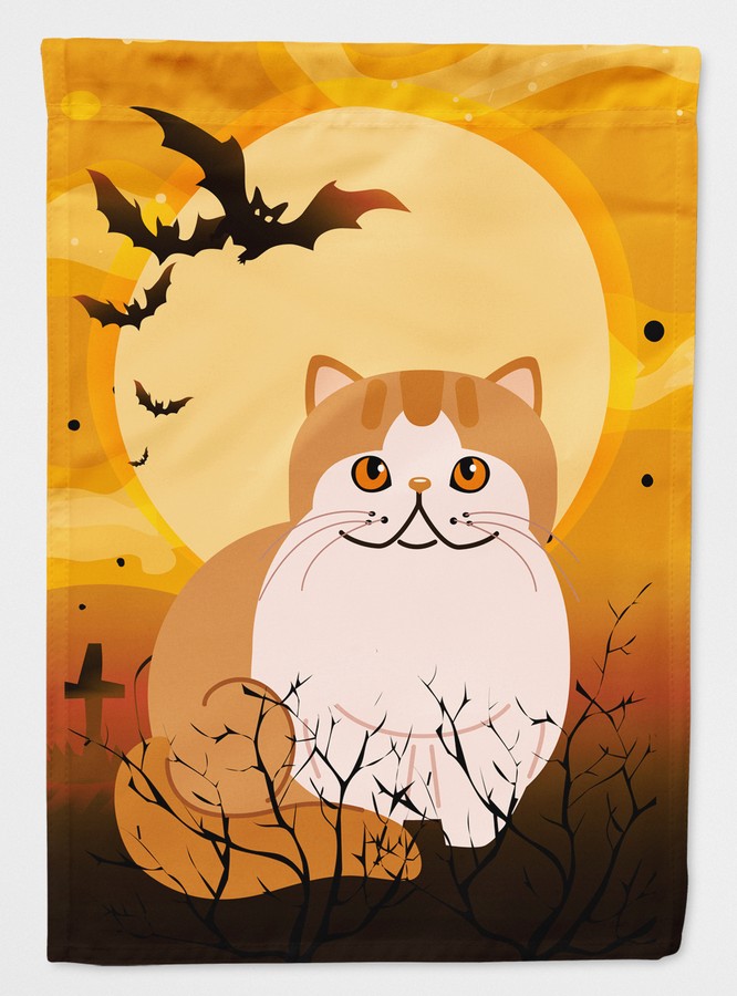 Halloween Exotic Shorthair Cat Flag Canvas House Size