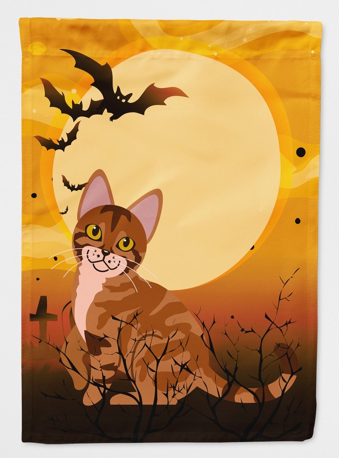 Halloween Sokoke Cat Flag Canvas House Size