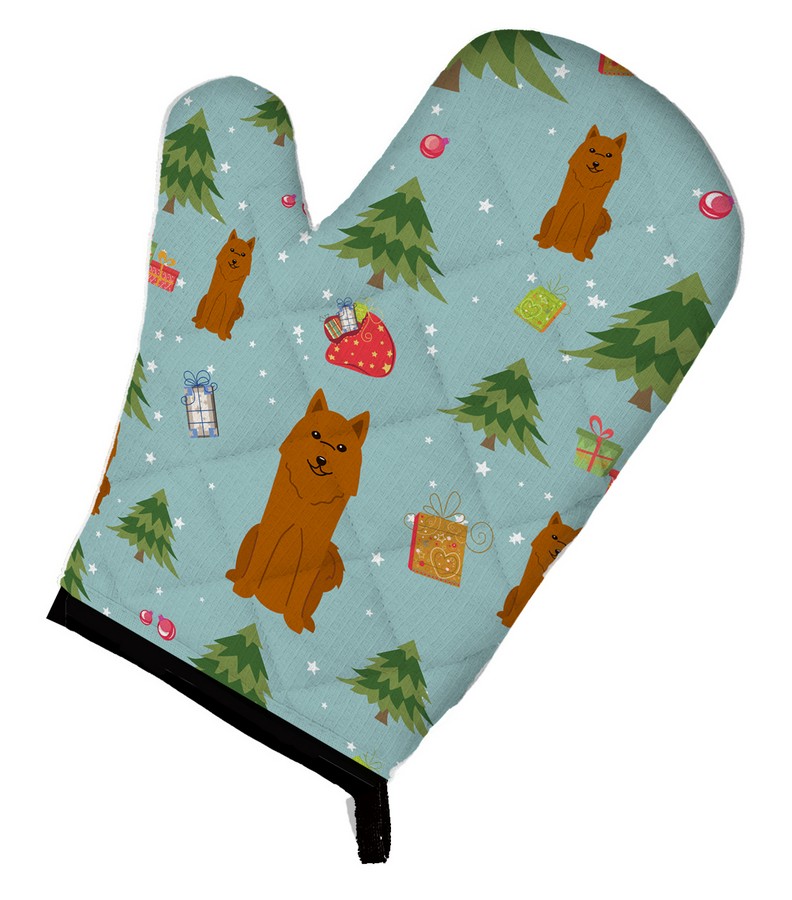 Picture of Carolines Treasures BB4682OVMT Christmas Karelian Bear Dog Oven Mitt