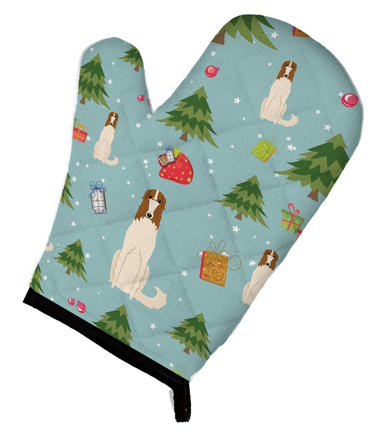 Picture of Carolines Treasures BB4683OVMT Christmas Borzoi Oven Mitt
