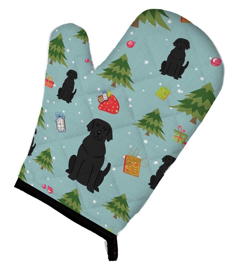 Picture of Carolines Treasures BB4717OVMT Christmas Black Labrador Oven Mitt
