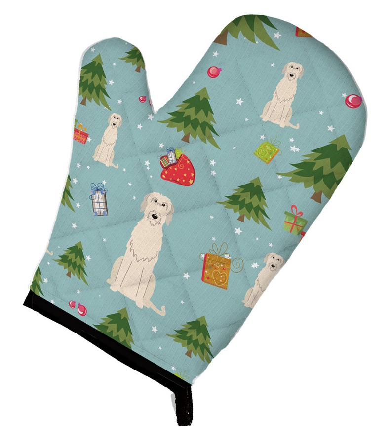 Picture of Carolines Treasures BB4725OVMT Christmas Irish Wolfhound Oven Mitt