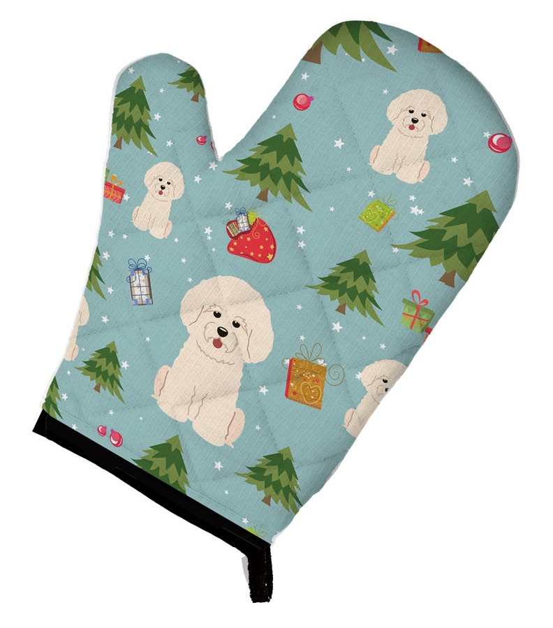 Picture of Carolines Treasures BB4735OVMT Christmas Bichon Frise Oven Mitt