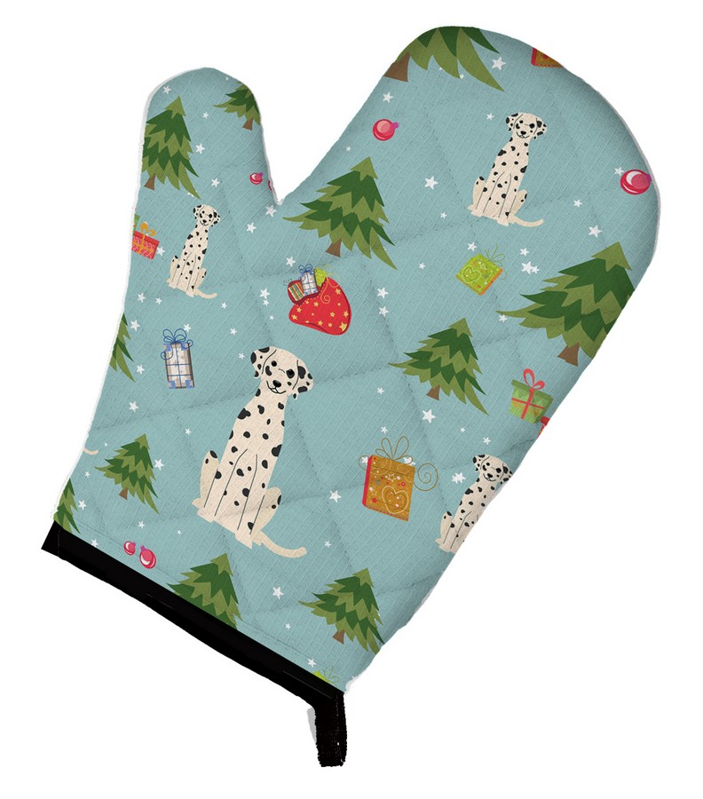 Picture of Carolines Treasures BB4757OVMT Christmas Dalmatian Oven Mitt