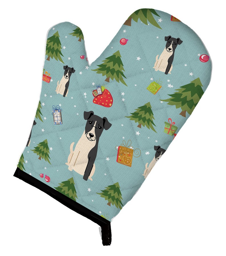 Picture of Carolines Treasures BB4758OVMT Christmas Smooth Fox Terrier Oven Mitt