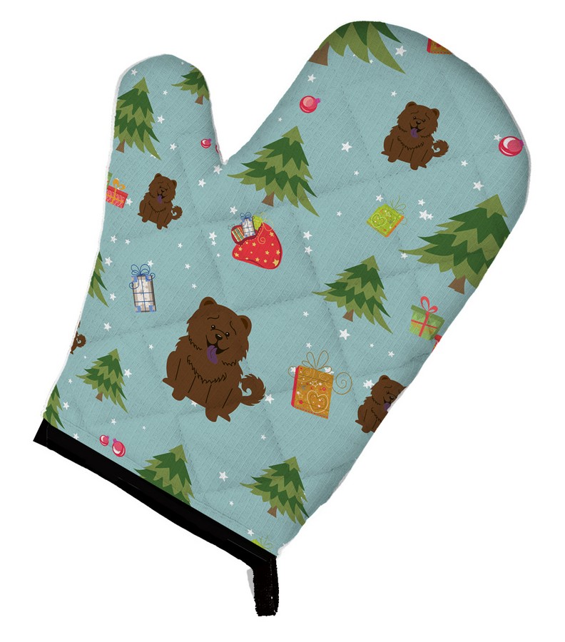 Picture of Carolines Treasures BB4801OVMT Christmas Chow Chow Chocolate Oven Mitt