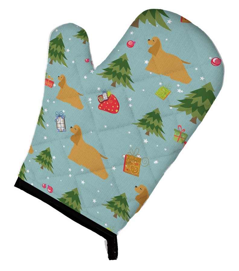 Picture of Carolines Treasures BB4810OVMT Christmas Cocker Spaniel Oven Mitt