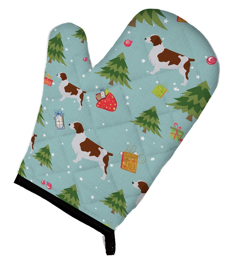 Picture of Carolines Treasures BB4824OVMT Christmas Welsh Springer Spaniel Oven Mitt