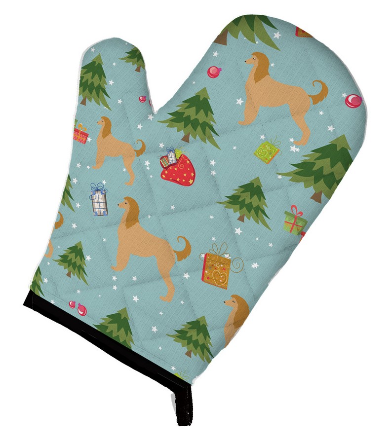 Picture of Carolines Treasures BB4830OVMT Christmas Afghan Hound Oven Mitt