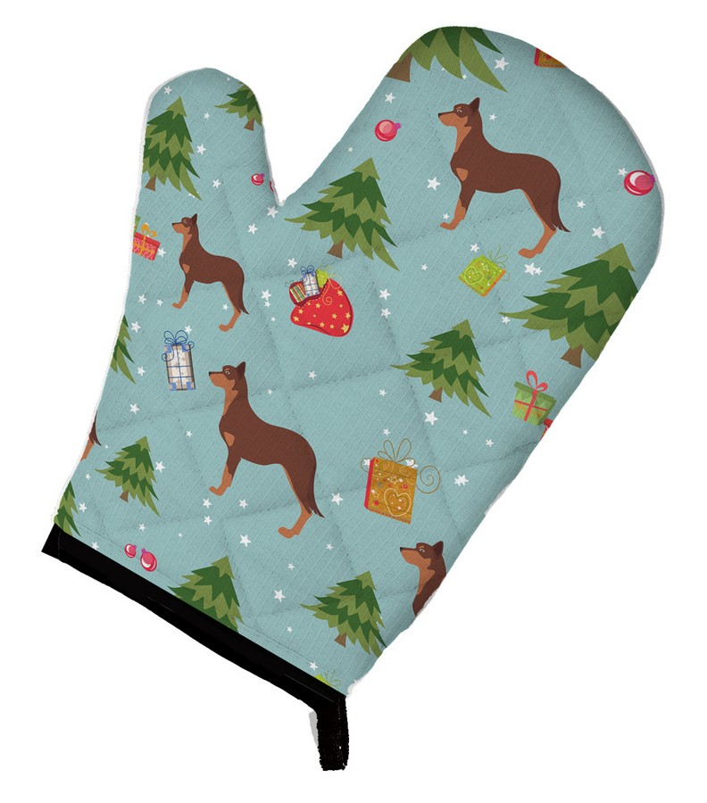 Picture of Carolines Treasures BB4853OVMT Christmas Australian Kelpie Dog Oven Mitt