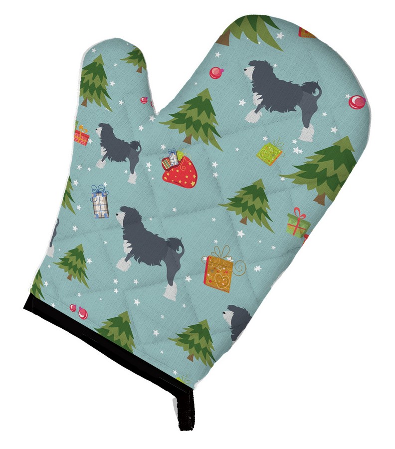 Picture of Carolines Treasures BB4859OVMT Christmas Lowchen Oven Mitt