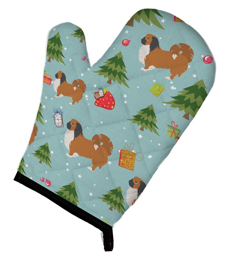 Picture of Carolines Treasures BB4862OVMT Christmas Pekingese Oven Mitt