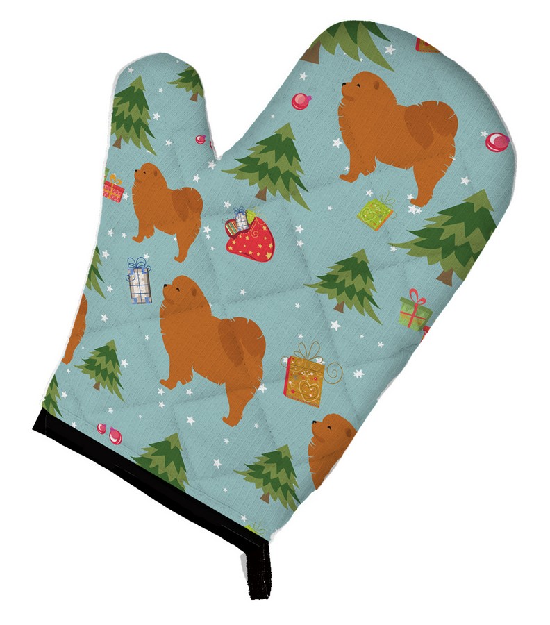 Picture of Carolines Treasures BB4875OVMT Christmas Chow Chow Oven Mitt