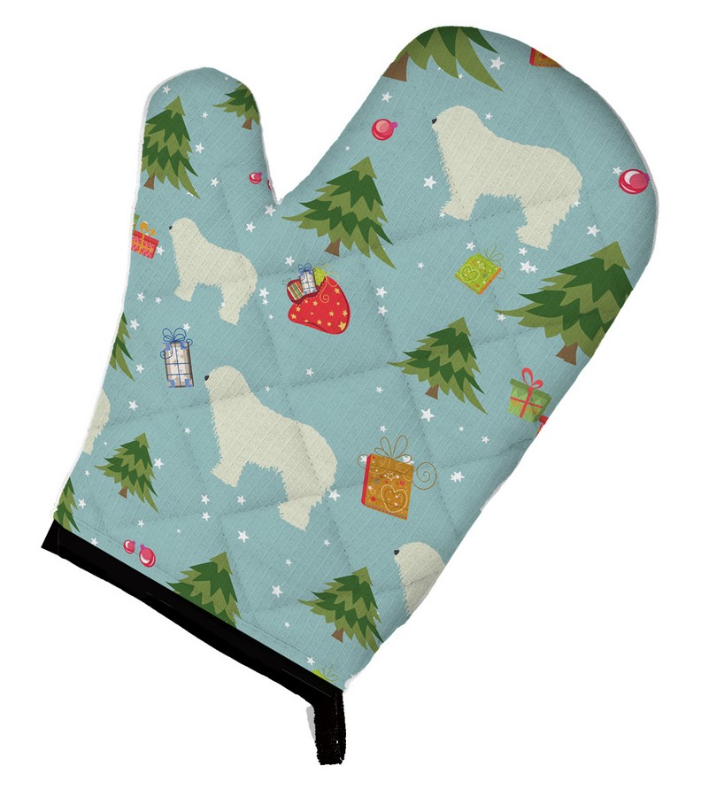 Picture of Carolines Treasures BB4879OVMT Christmas Komondor Oven Mitt