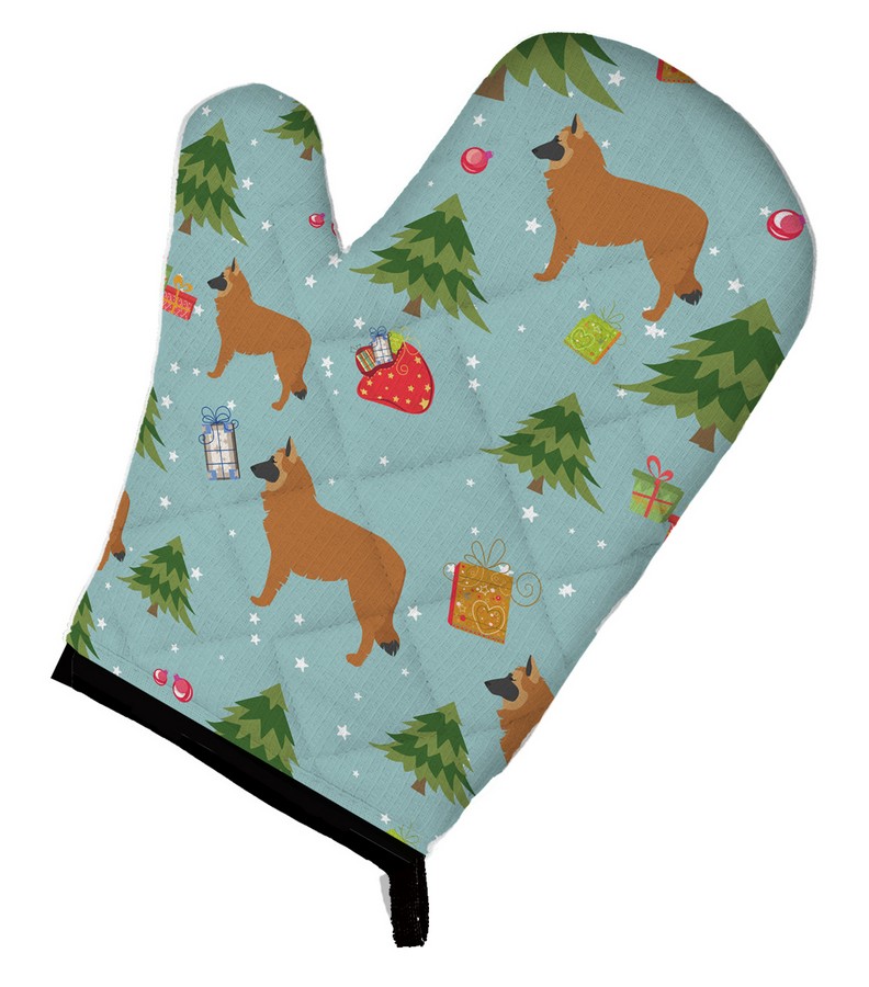 Picture of Carolines Treasures BB4885OVMT Christmas Belgian Shepherd Oven Mitt