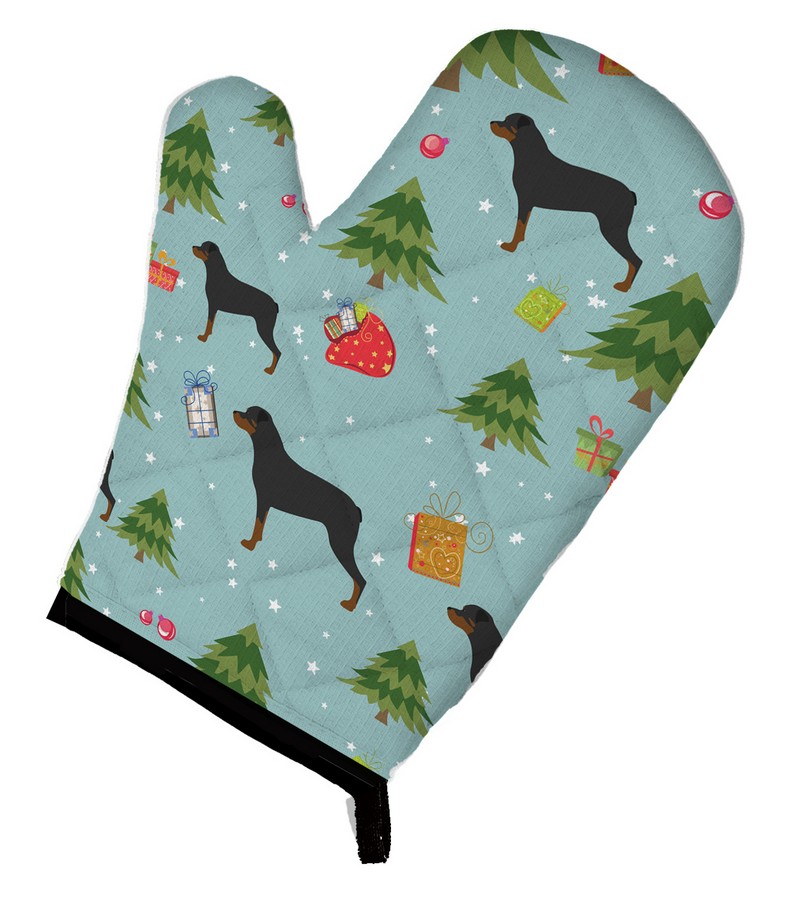Picture of Carolines Treasures BB4890OVMT Christmas Rottweiler Oven Mitt