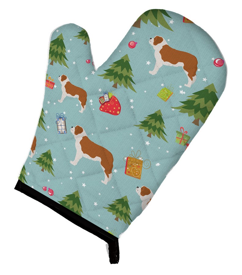 Picture of Carolines Treasures BB4900OVMT Christmas Saint Bernard Oven Mitt