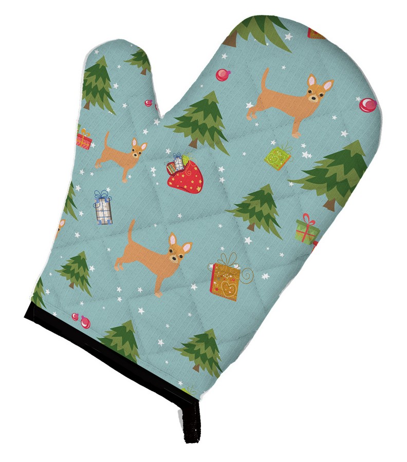 Picture of Carolines Treasures BB4934OVMT Christmas Red Chihuahua Oven Mitt