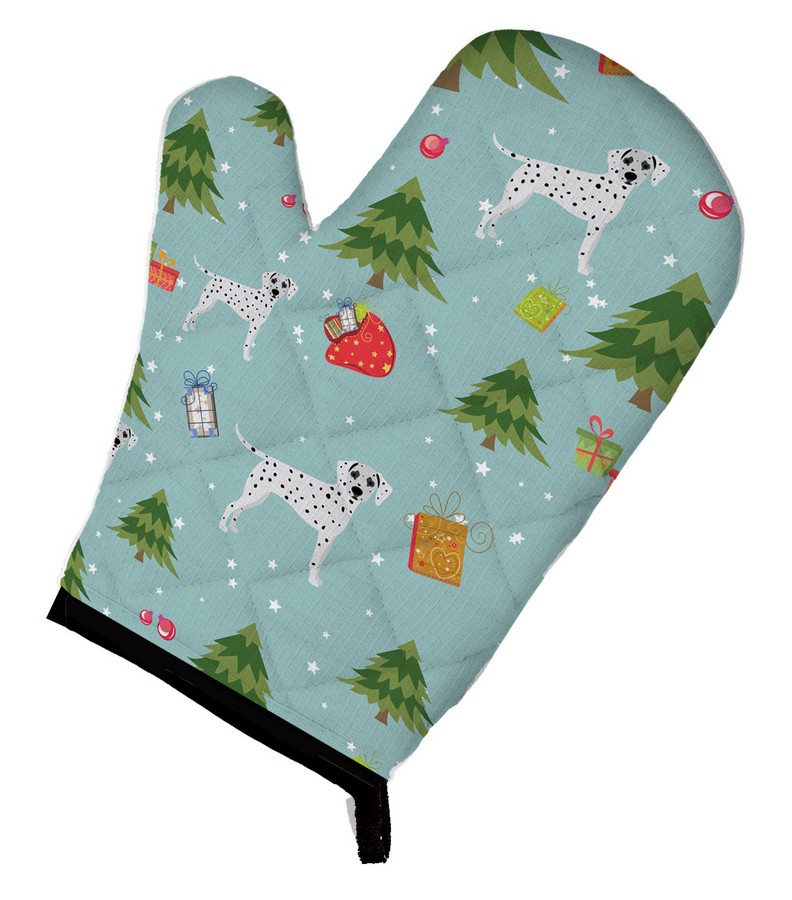 Picture of Carolines Treasures BB4940OVMT Christmas Dalmatian Oven Mitt