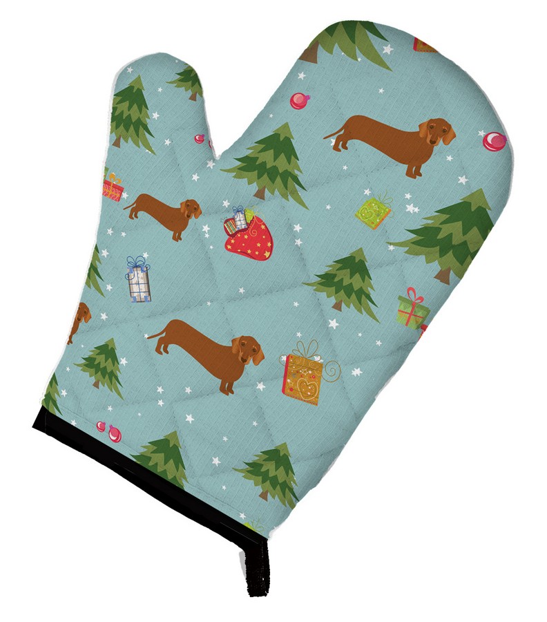 Picture of Carolines Treasures BB4942OVMT Christmas Red Dachshund Oven Mitt