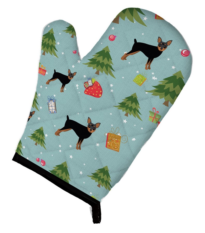 Picture of Carolines Treasures BB4968OVMT Christmas Miniature Pinscher Oven Mitt