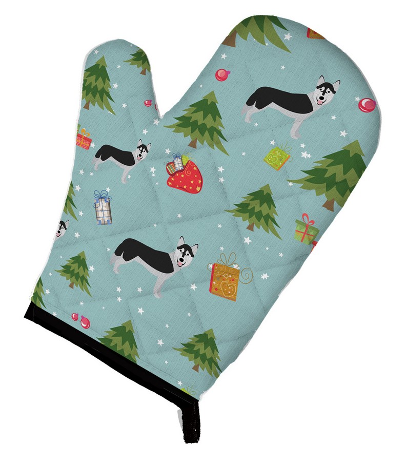 Picture of Carolines Treasures BB4982OVMT Christmas Siberian Husky Oven Mitt