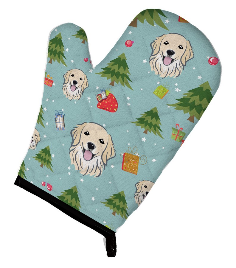 Picture of Carolines Treasures BB4994OVMT Christmas Golden Retriever Oven Mitt