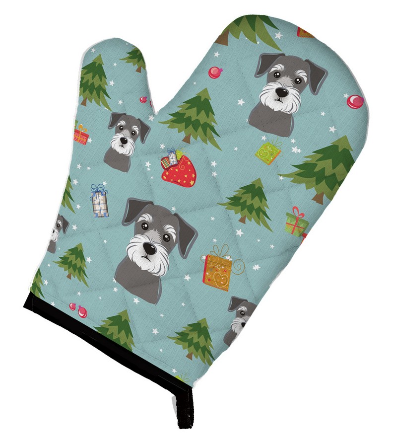 Picture of Carolines Treasures BB4995OVMT Christmas Schnauzer Oven Mitt