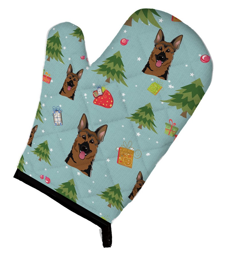 Picture of Carolines Treasures BB5000OVMT Christmas German Shepherd Oven Mitt