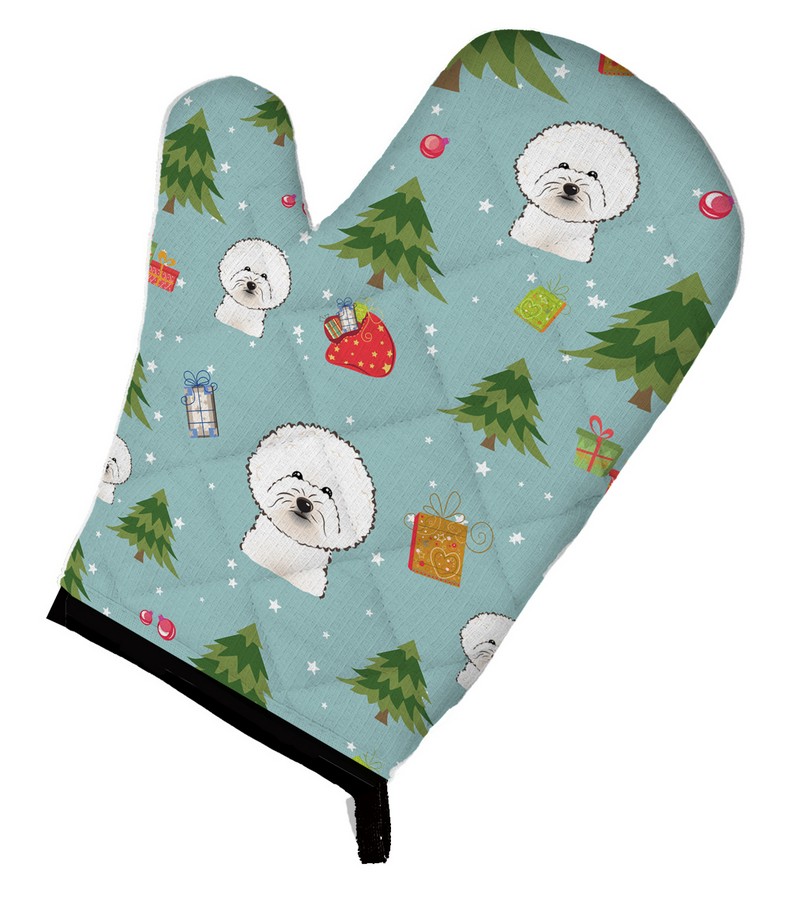 Picture of Carolines Treasures BB5006OVMT Christmas Bichon Frise Oven Mitt