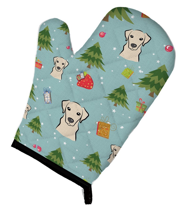 Picture of Carolines Treasures BB5011OVMT Christmas Yellow Labrador Oven Mitt