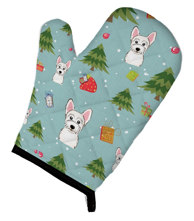 Picture of Carolines Treasures BB5015OVMT Christmas Westie Oven Mitt