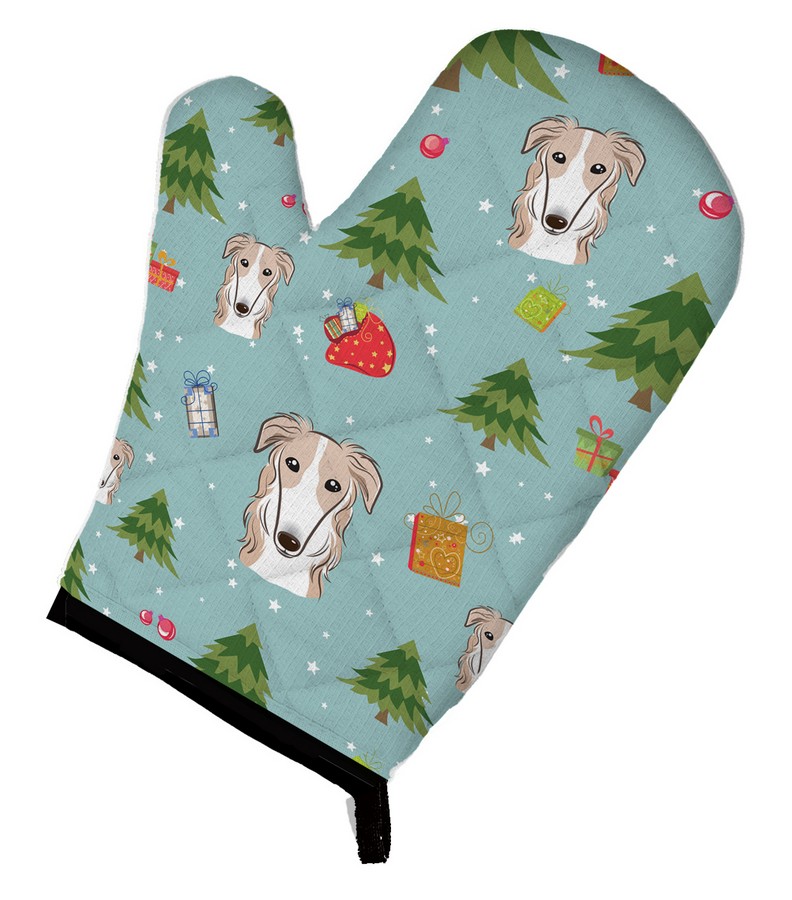 Picture of Carolines Treasures BB5017OVMT Christmas Borzoi Oven Mitt