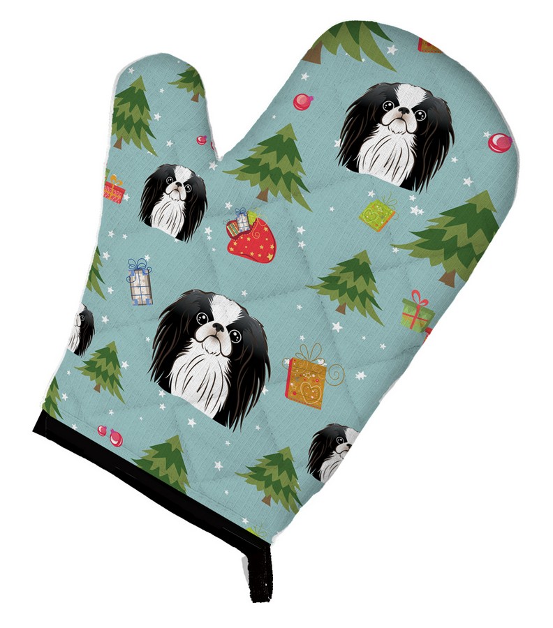 Picture of Carolines Treasures BB5019OVMT Christmas Japanese Chin Oven Mitt