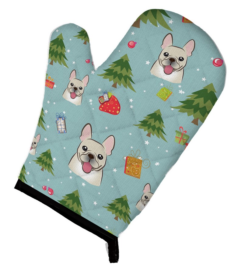 Picture of Carolines Treasures BB5027OVMT Christmas French Bulldog Oven Mitt