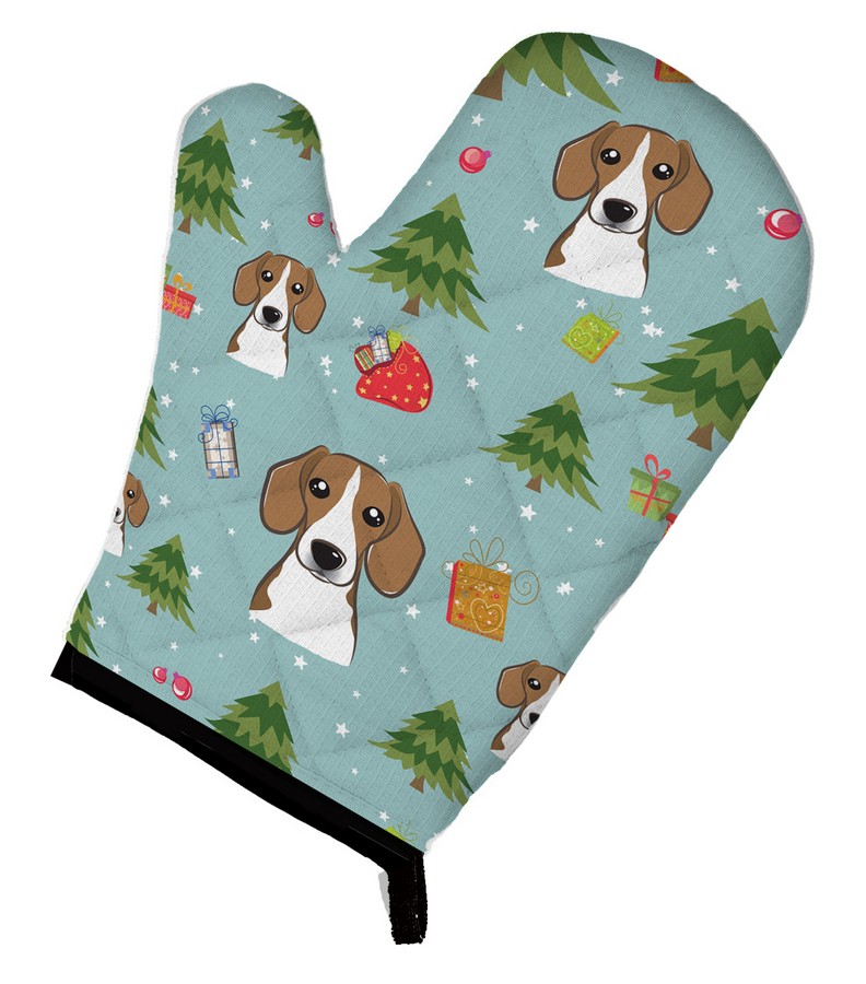 Picture of Carolines Treasures BB5028OVMT Christmas Beagle Oven Mitt