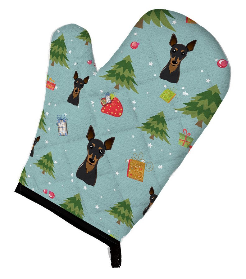 Picture of Carolines Treasures BB5029OVMT Christmas Min Pin Oven Mitt