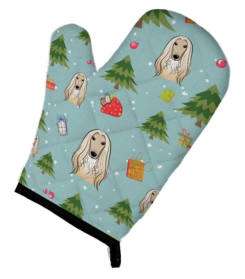 Picture of Carolines Treasures BB5033OVMT Christmas Afghan Hound Oven Mitt
