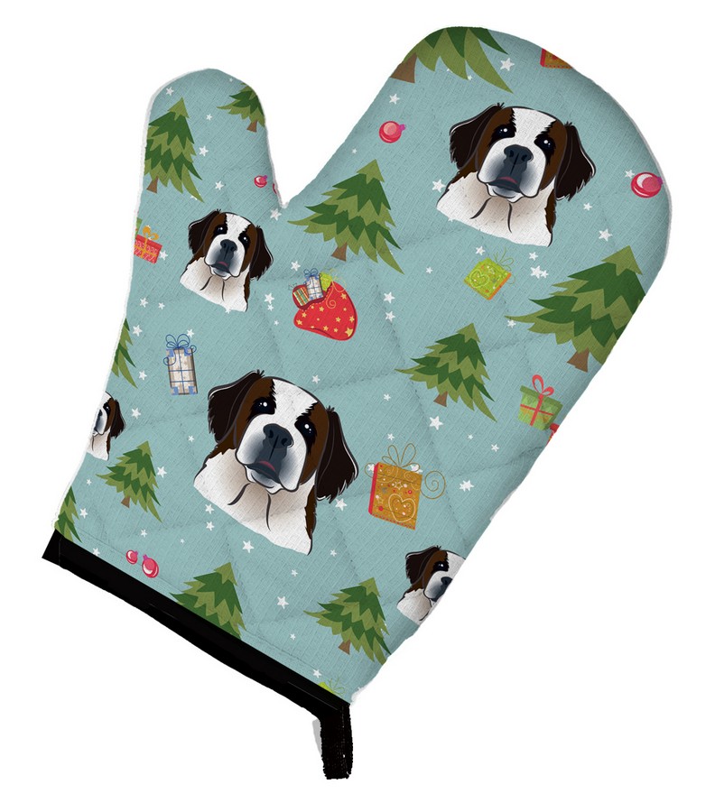 Picture of Carolines Treasures BB5035OVMT Christmas Saint Bernard Oven Mitt
