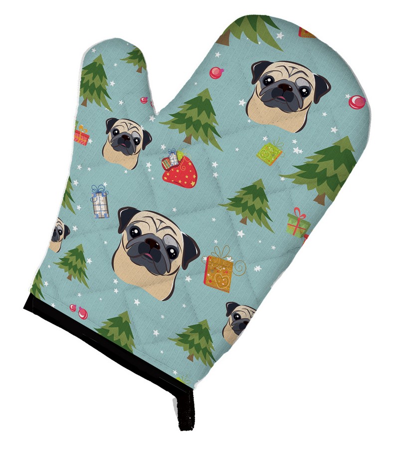 Picture of Carolines Treasures BB5051OVMT Christmas Fawn Pug Oven Mitt