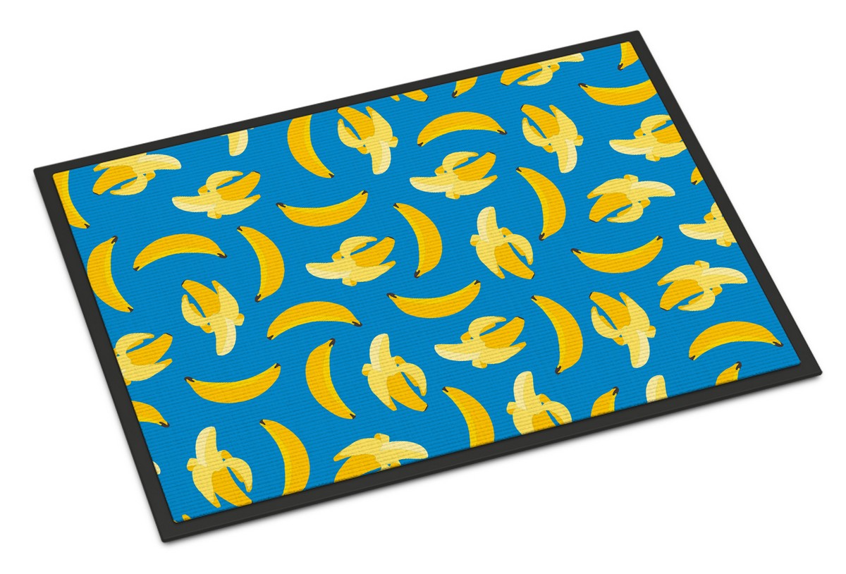 Bananas on Blue Indoor or Outdoor Mat, 24 x 36 in.