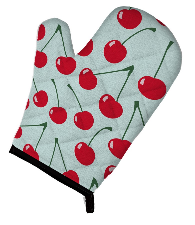 BB5148OVMT Cherries on Blue Oven Mitt