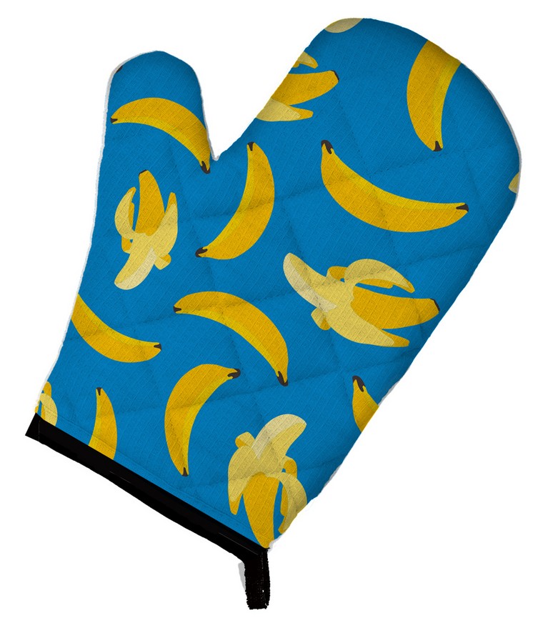 Bananas on Blue Oven Mitt